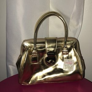 Tote purse gold